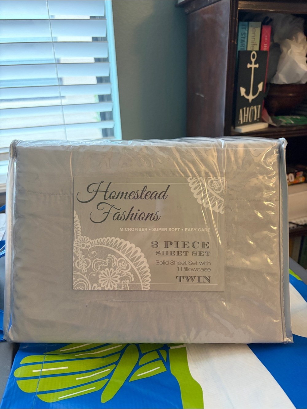 Twin 3-Piece Microfiber Sheet Set — Light Gray